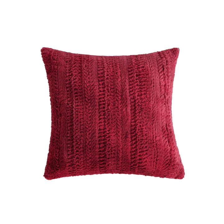Dekoratives Kuschelkissen mit kuscheligem Kunstfellbezug Karnz