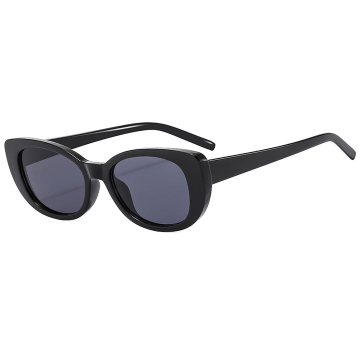 Damen Cat-Eye Sonnenbrille mit hochglänzendem Kunststoffrahmen Karnz