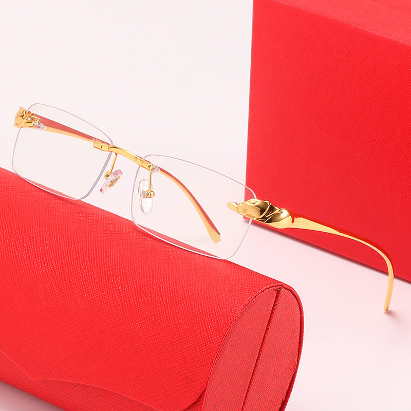 Damen modische Sonnenbrille mit elegantem Metallrahmen und innovativen Gläsern Karnz