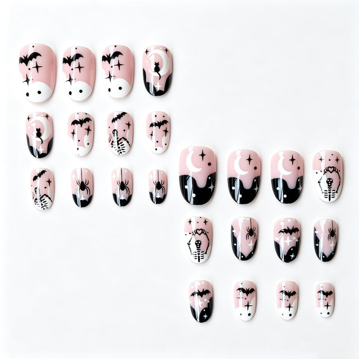Halloween-Themen-Nagelkunst-Set