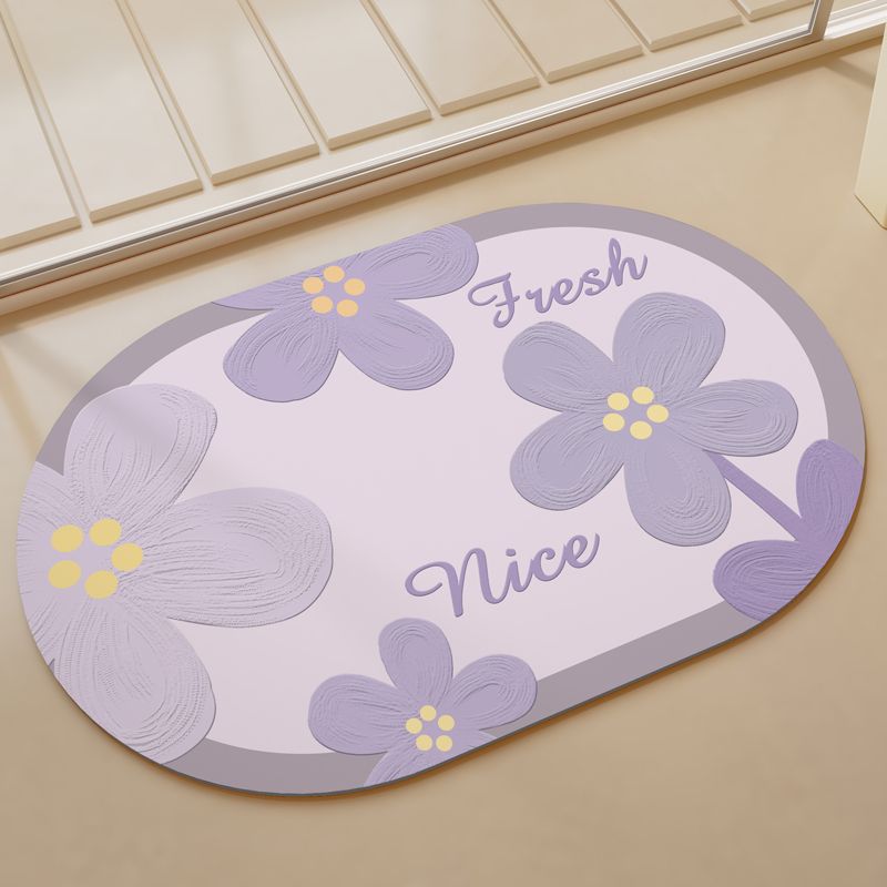 Charmante Blumen Willkommensmatte Karnz