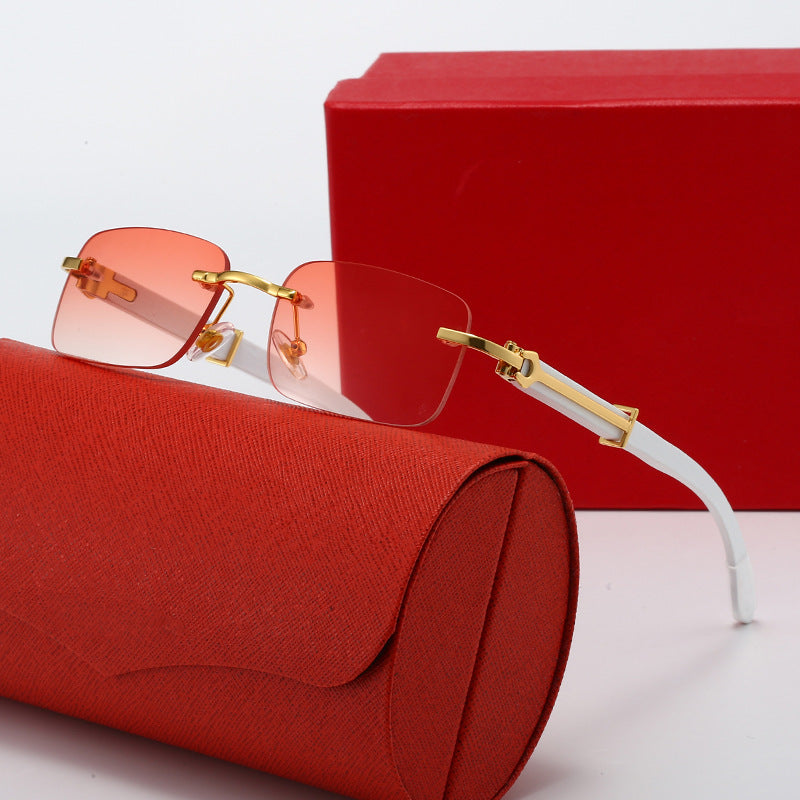 Damen modische Sonnenbrille mit elegantem Metallgestell und polarisierten Gläsern Karnz