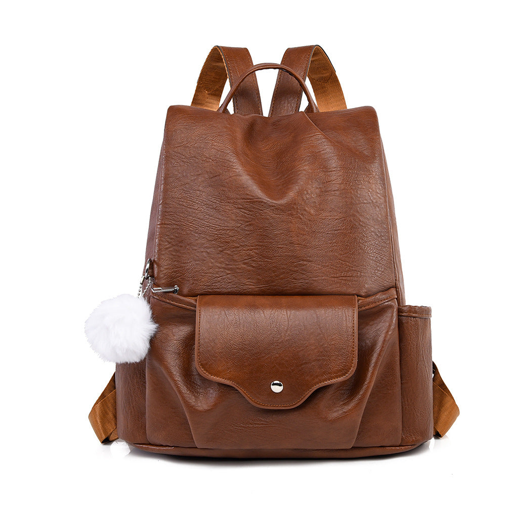 Vielseitiger lässiger Kunstleder-Rucksack