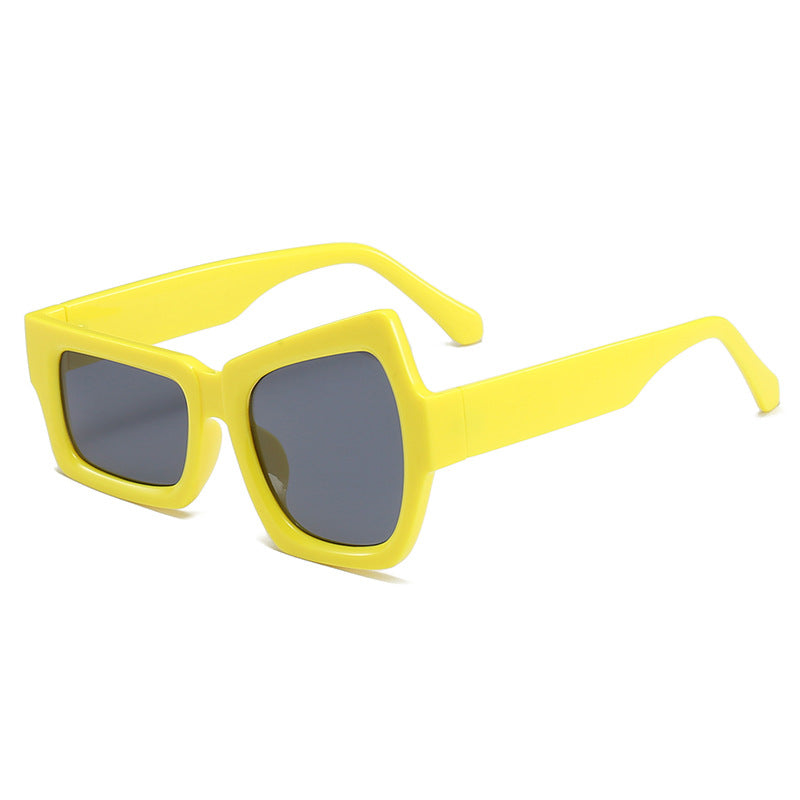 Damen quadratische Sonnenbrille mit modernem, minimalistischem Design Karnz