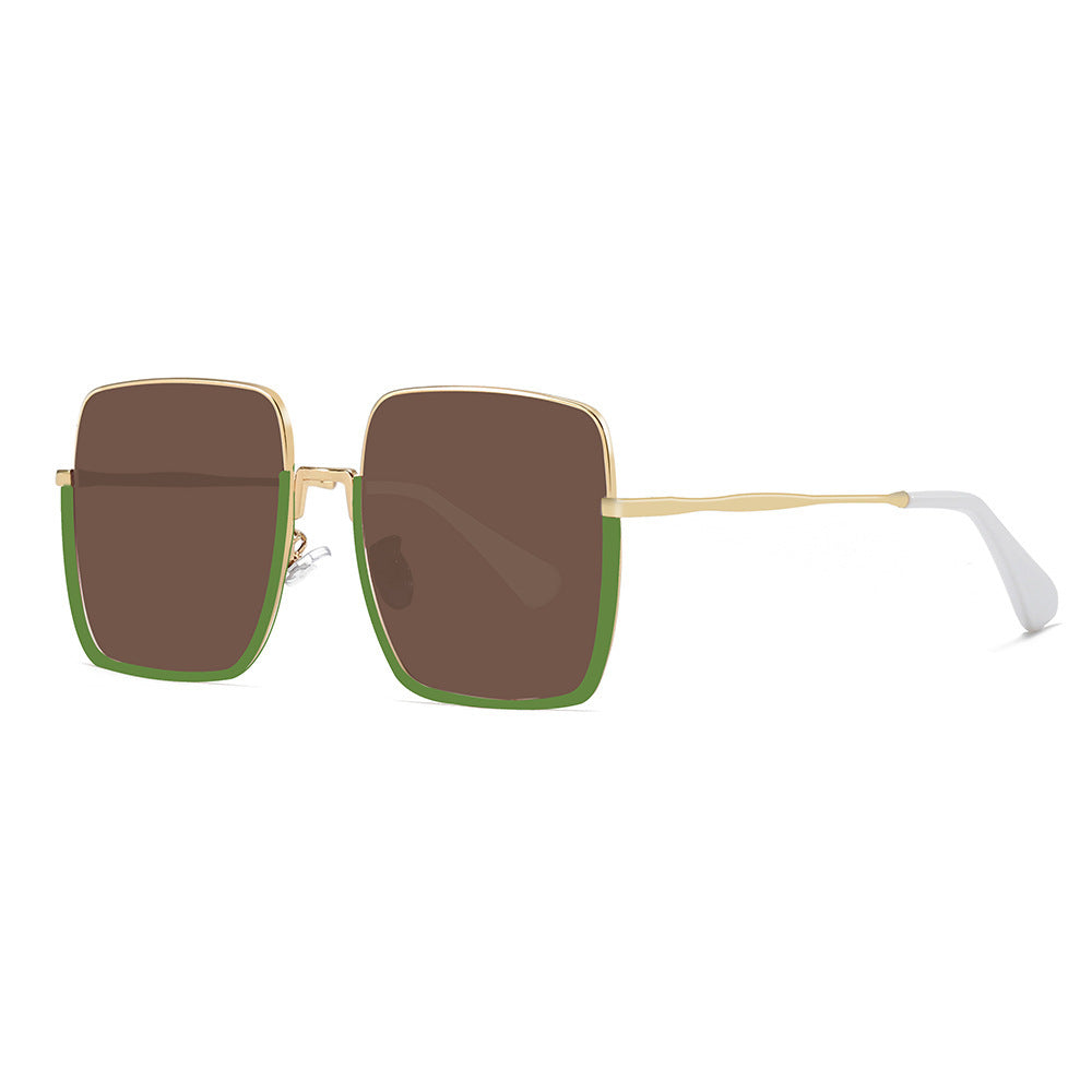 Damen Luxus-Sonnenbrille mit stilvollem eckigen Rahmen und UV-Schutz Karnz