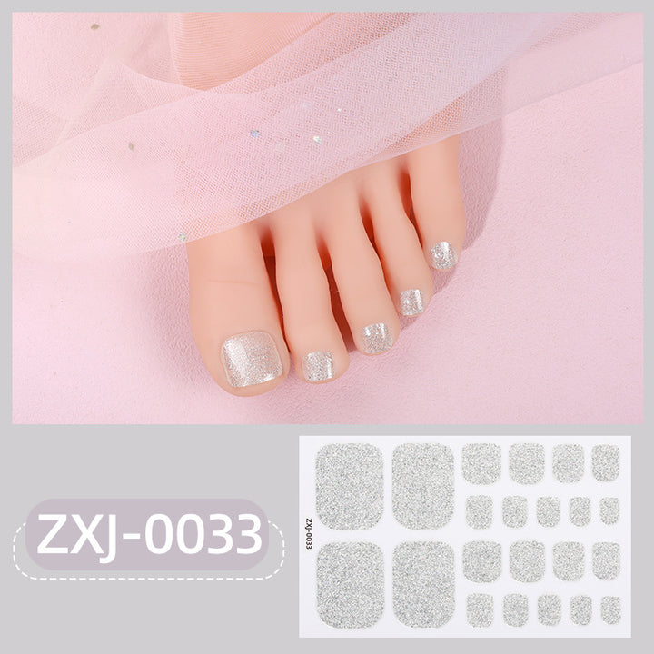 Glitzernde Fußnagel-Wraps  1790954465