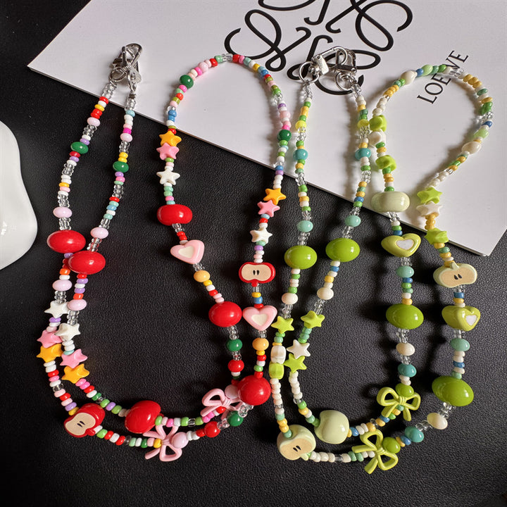 Farbenfrohes Perlen-Handyhalsband Karnz 1790135533