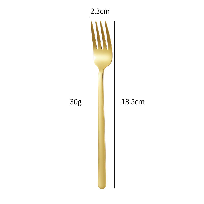 Eleganter Dessertlöffel mit Luxuriöser Goldener Oberfläche Karnz