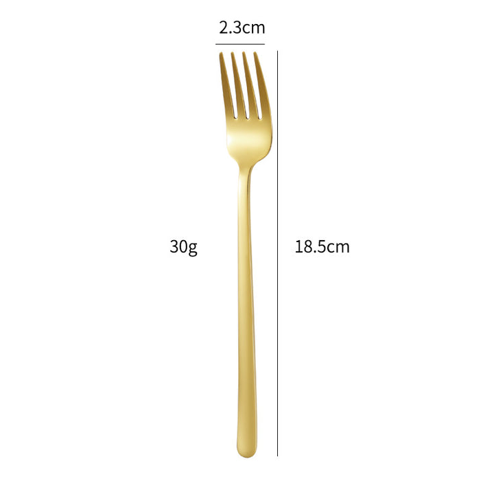 Eleganter Dessertlöffel mit Luxuriöser Goldener Oberfläche Karnz