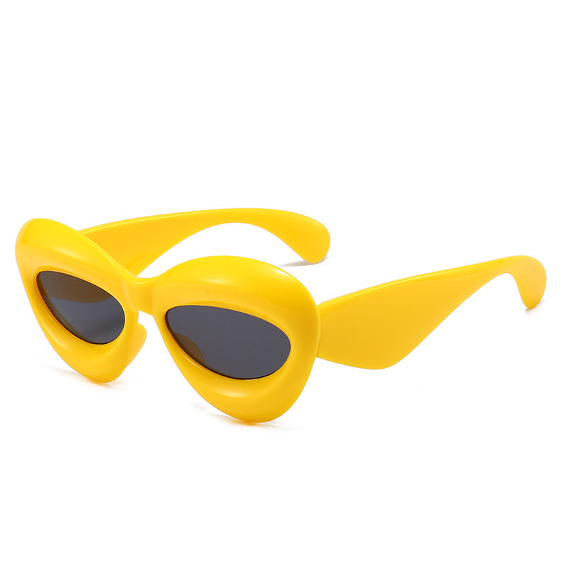 Damen modische Sonnenbrille im herzförmigen Design Karnz