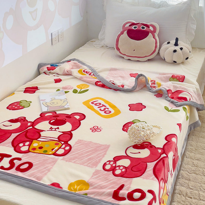 Damen Fleece-Kuscheldecke mit tierischem Motiv Karnz