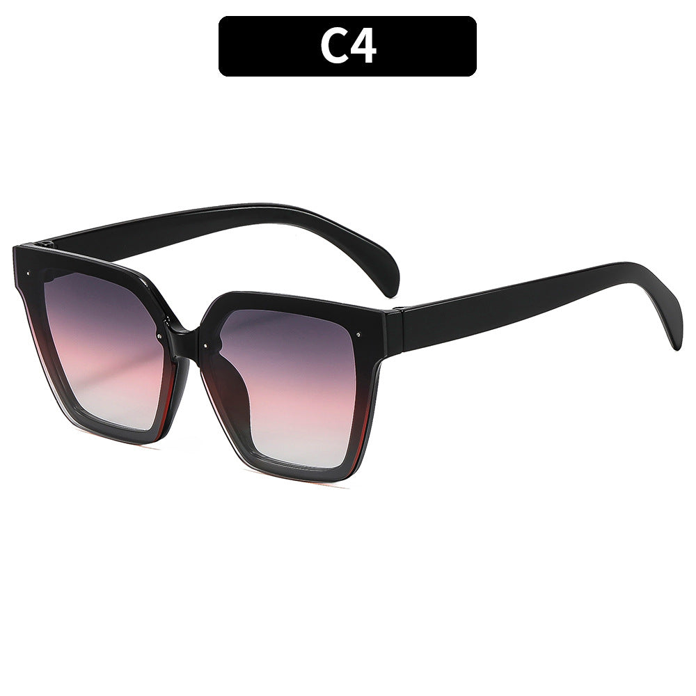 Chic Übergroße Quadratische Sonnenbrille