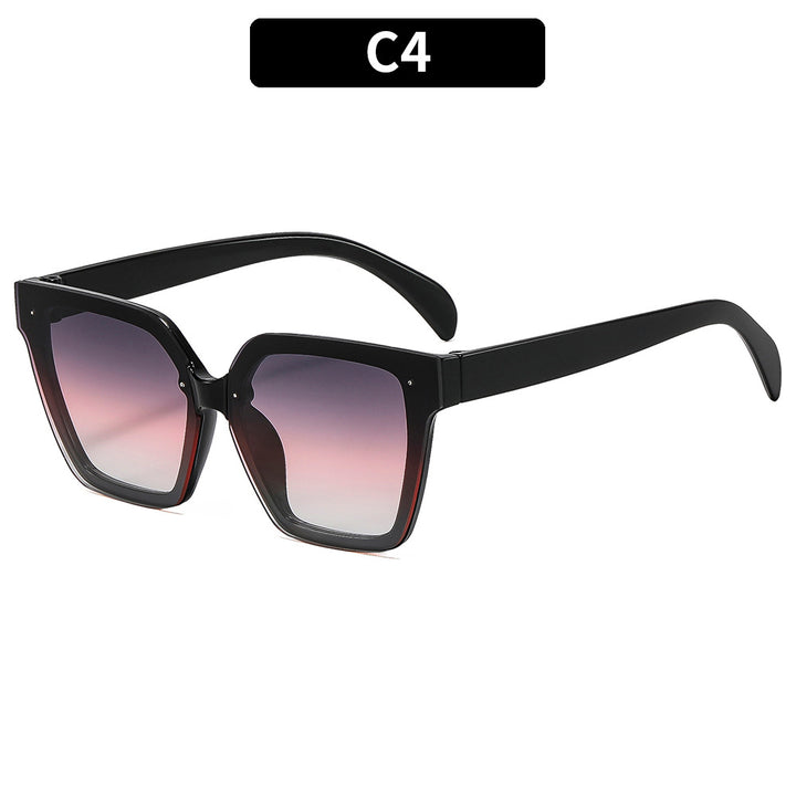 Chic Übergroße Quadratische Sonnenbrille