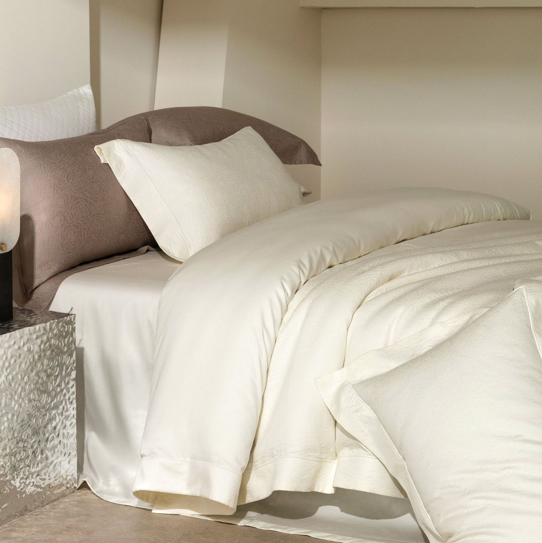 Luxuriöses Baumwoll-Jacquard-Decke Bettüberwurf Set