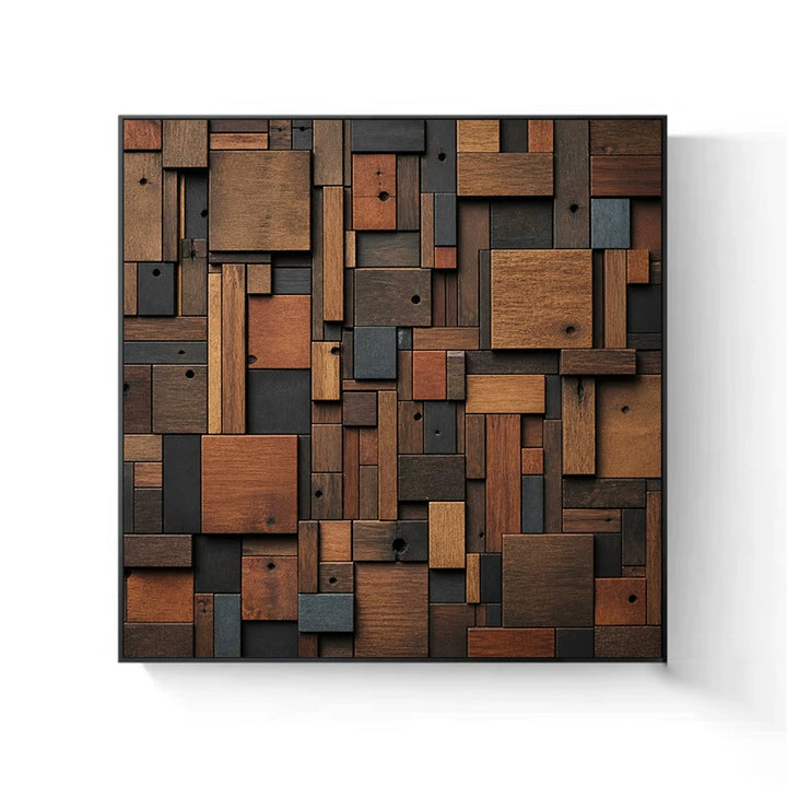 Holz Kubismus Wandkunst