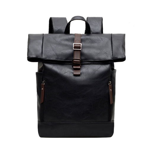 Vintage Stil Leder Rucksack Karnz