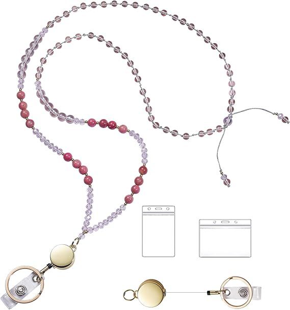 Perlenbrille Lanyard mit Rückzugclip Karnz