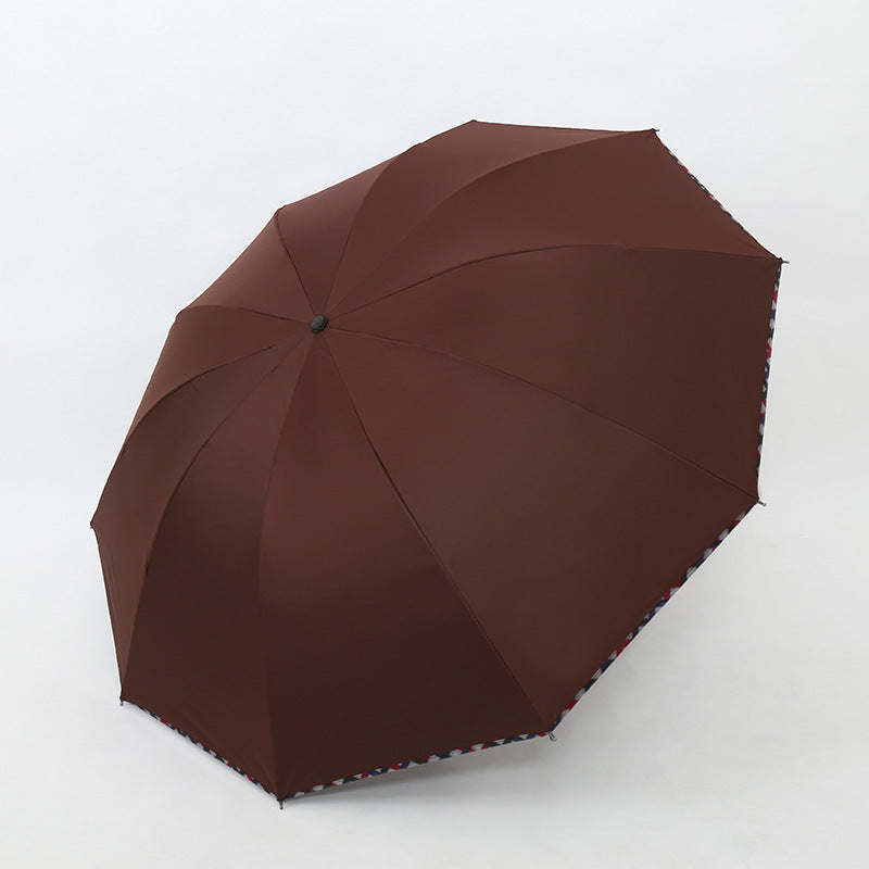 Damen Regenschirm mit floralem Design und verstärktem Rahmen Karnz