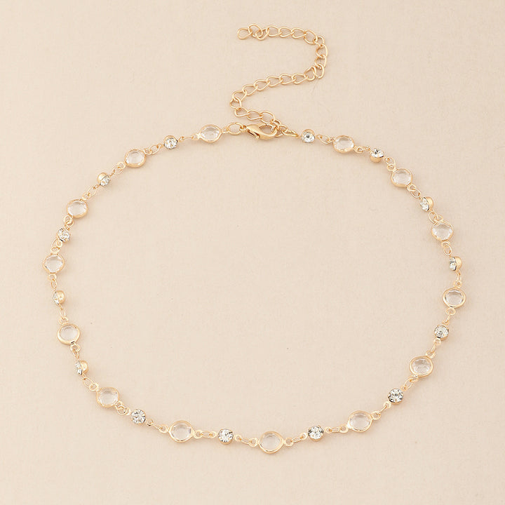 Elegante Kristallbesetzte Fußkette Karnz