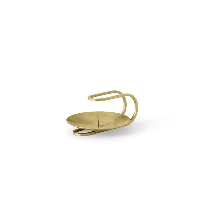 Skulpturaler Metallkerzenhalter