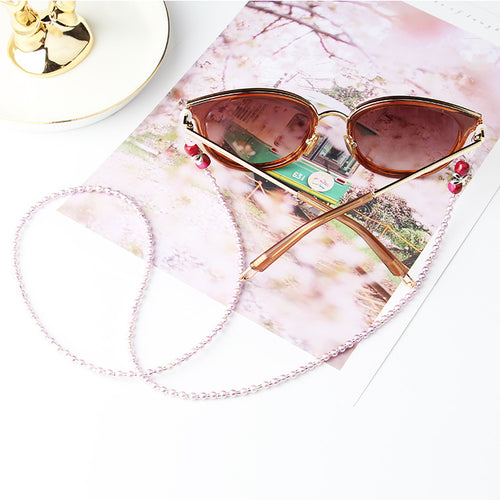Stylische Perlen Brille Kette Karnz