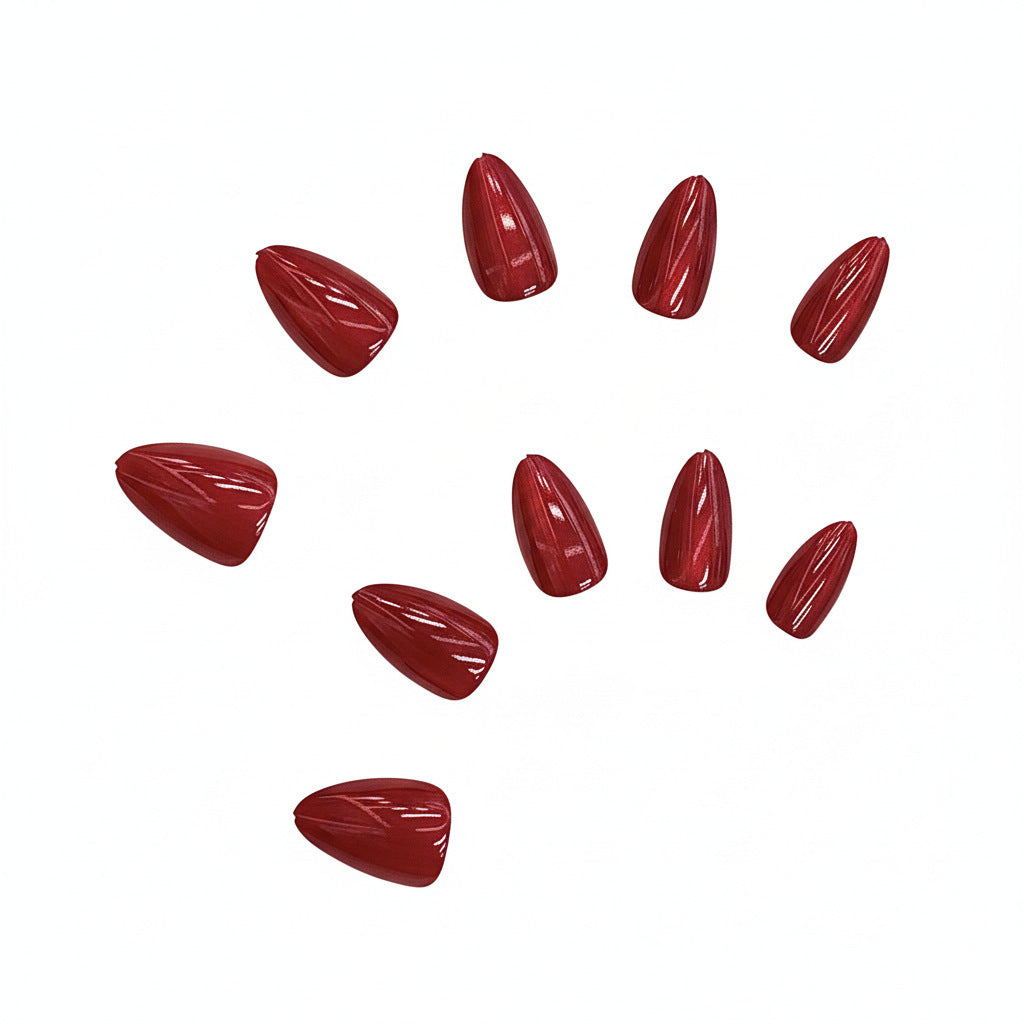Glänzende Stiletto Druck-Nageltips Karnz