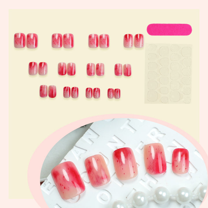 Stylisches Marmor-Finish Press-On-Nagelset Karnz