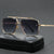 Damen elegante quadratische Designer-Sonnenbrille Karnz