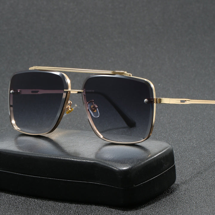 Damen elegante quadratische Designer-Sonnenbrille Karnz