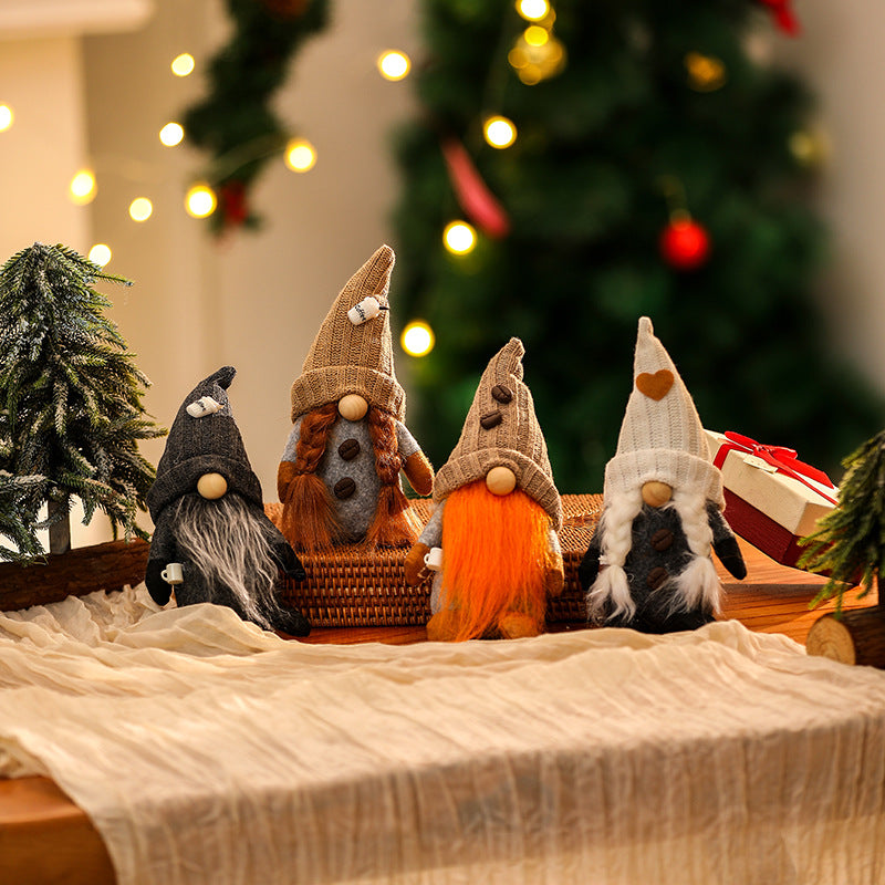 Dekorative Weihnachtsgnom Figur Karnz
