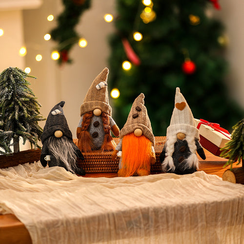 Dekorative Weihnachtsgnom Figur Karnz