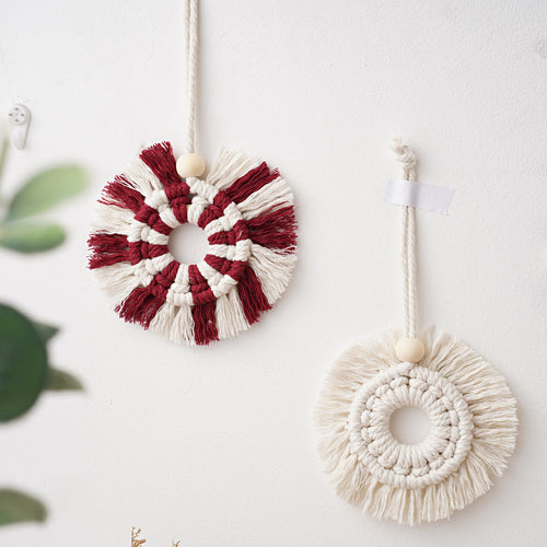 Macrame Dekorativer Wandbehang Karnz