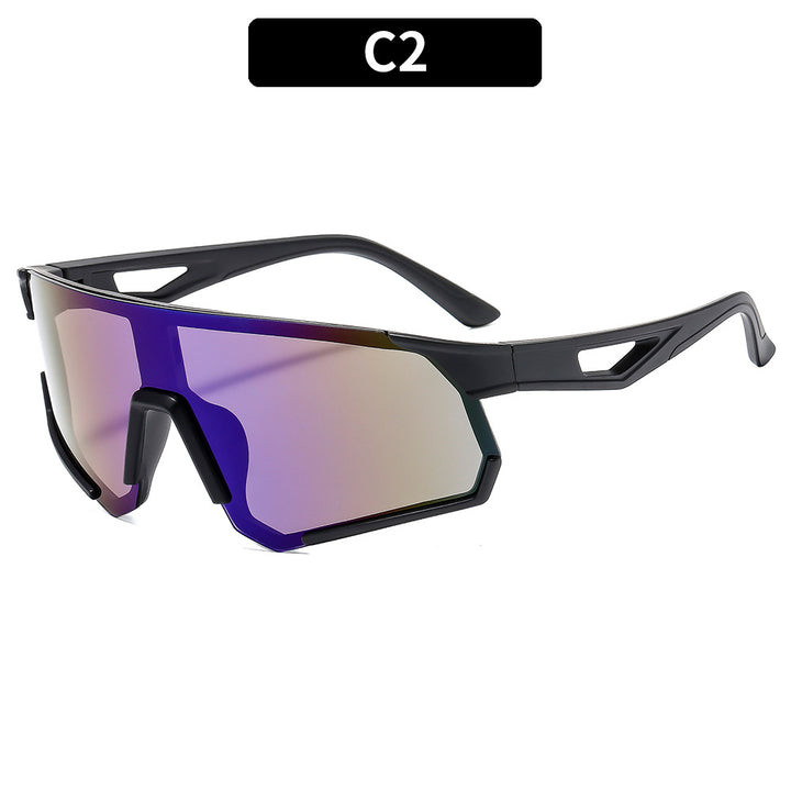 Futuristische Wraparound-Schild-Sonnenbrille