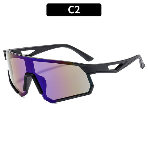 Futuristische Wraparound-Schild-Sonnenbrille