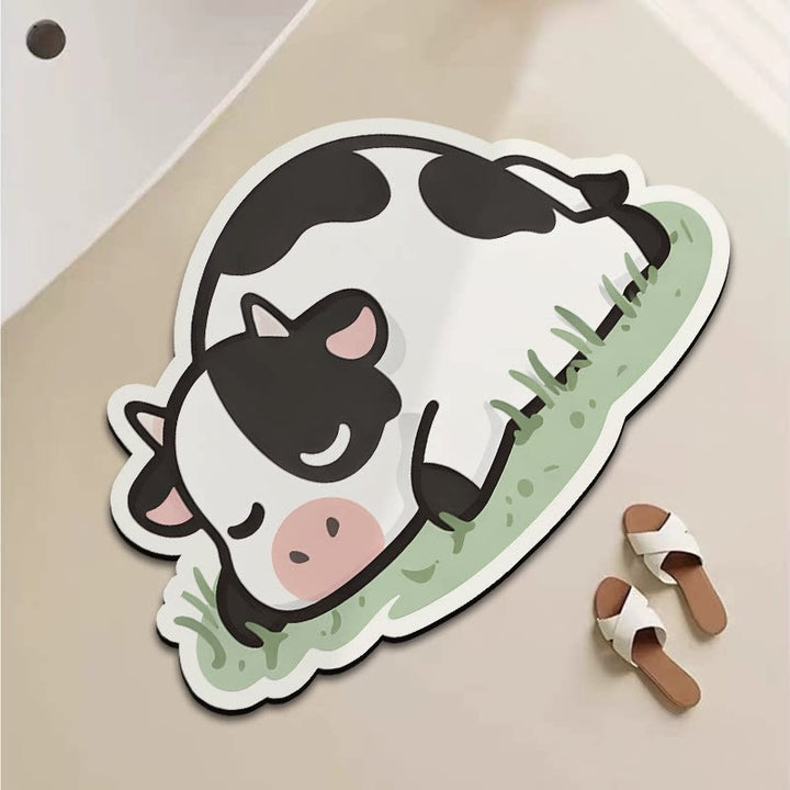 Verspielte Cartoon-Gans-förmige Badematte