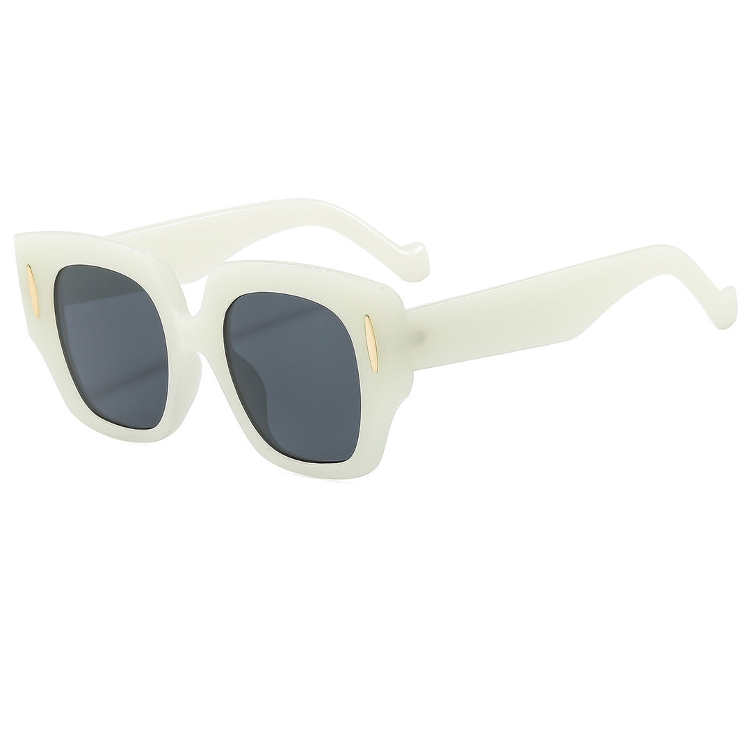 Damen Geometrische Oversized Sonnenbrille mit luxuriösem Akzent Karnz