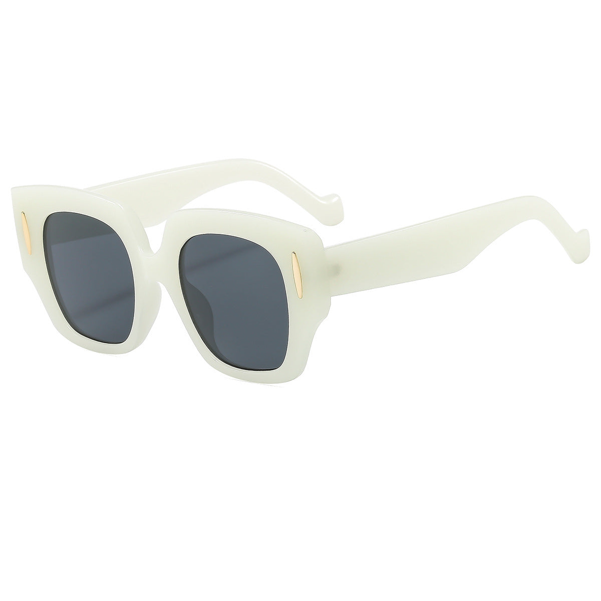 Damen Geometrische Oversized Sonnenbrille mit luxuriösem Akzent Karnz