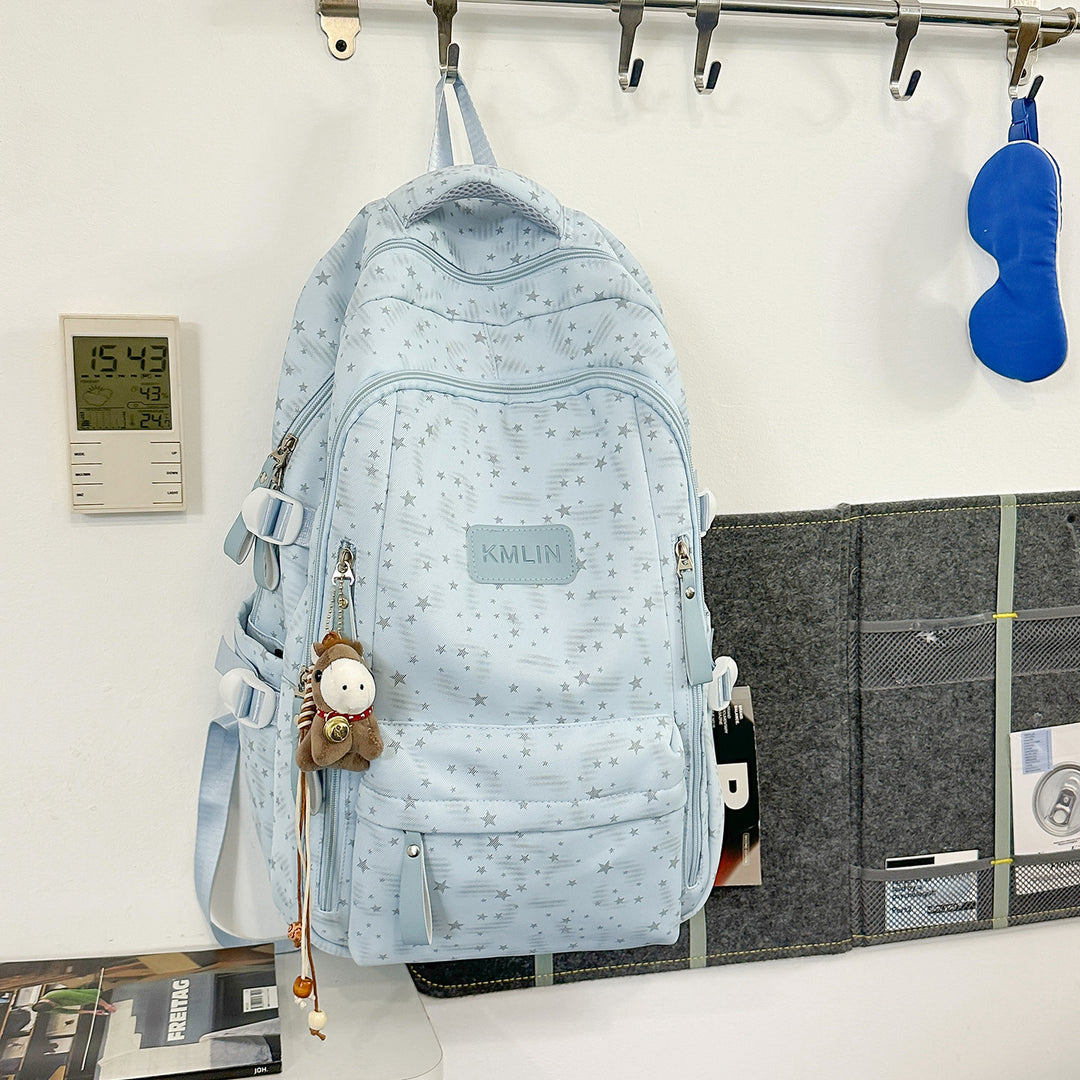 Stylische Multi-Taschen Stern-beschmückte Rucksack Karnz