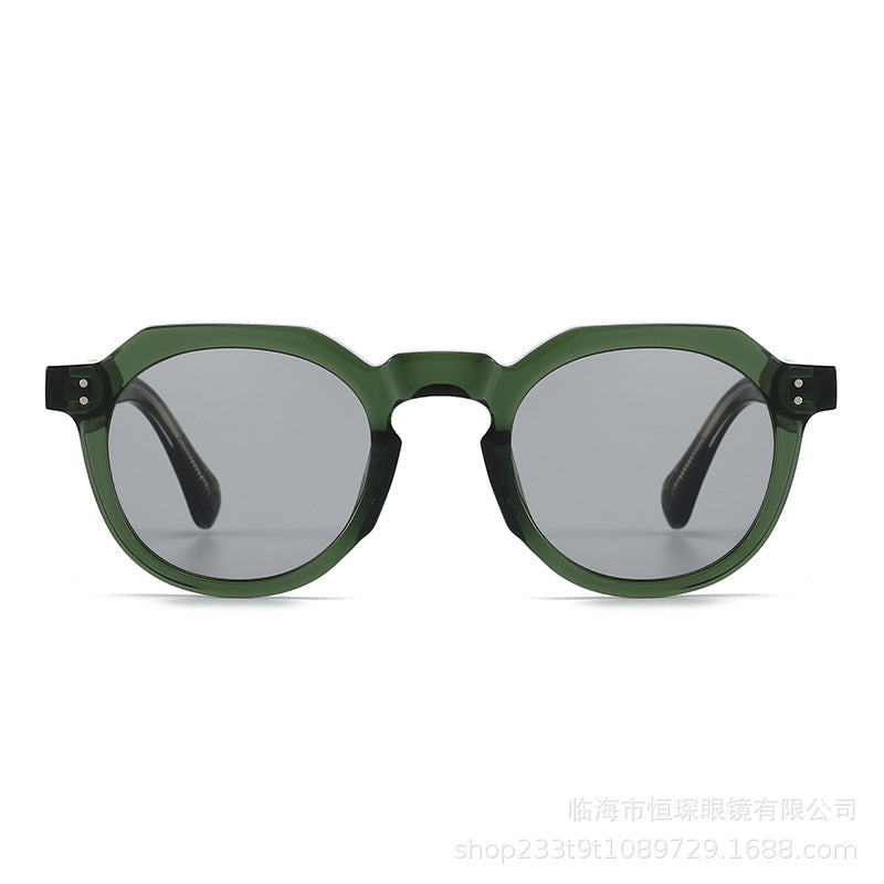 Damen stilvolle Sonnenbrille mit einzigartigem achteckigem Rahmen Karnz