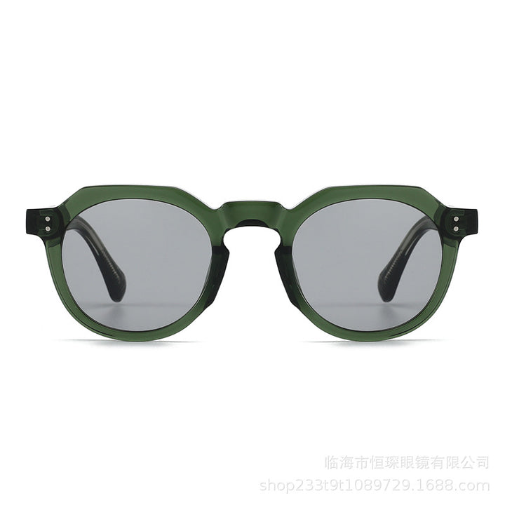 Damen stilvolle Sonnenbrille mit einzigartigem achteckigem Rahmen Karnz