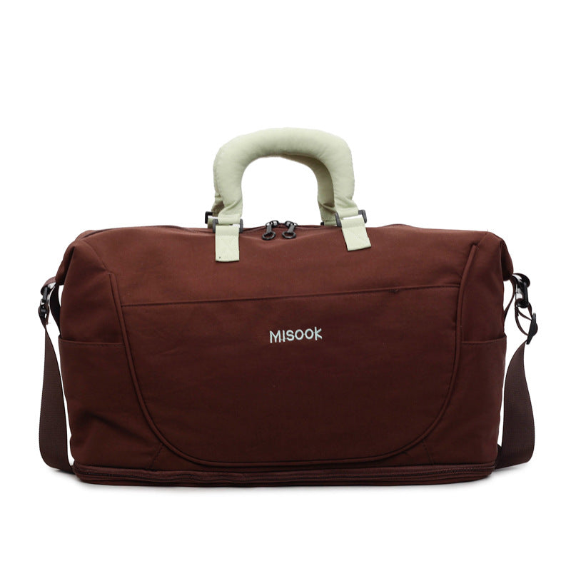 Stylische Leder Reise-Duffel-Tasche