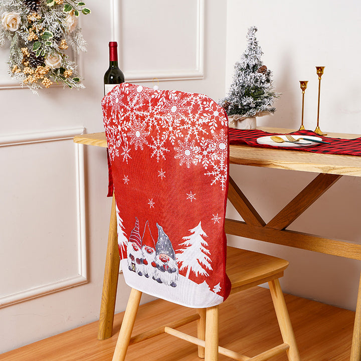 Festliche Stuhlüberzüge mit Weihnachtsmotiven Karnz
