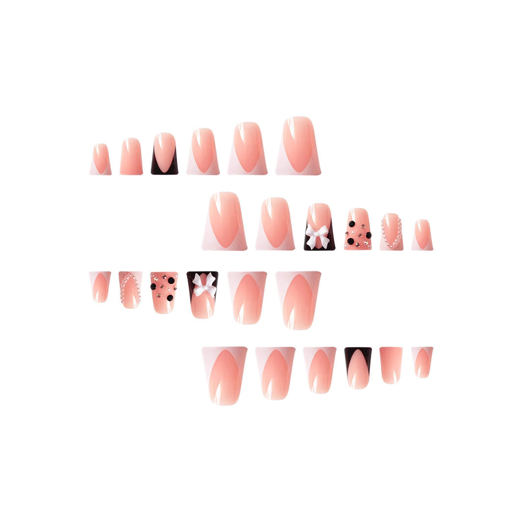 3D Französisch Tip Nagelkunst Extensions Karnz