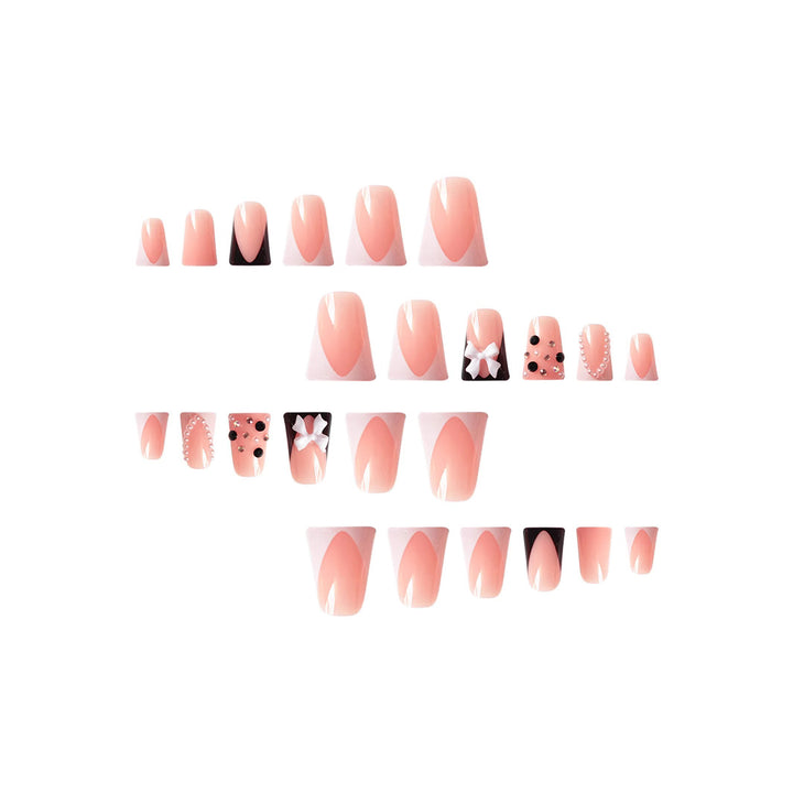 3D Französisch Tip Nagelkunst Extensions Karnz
