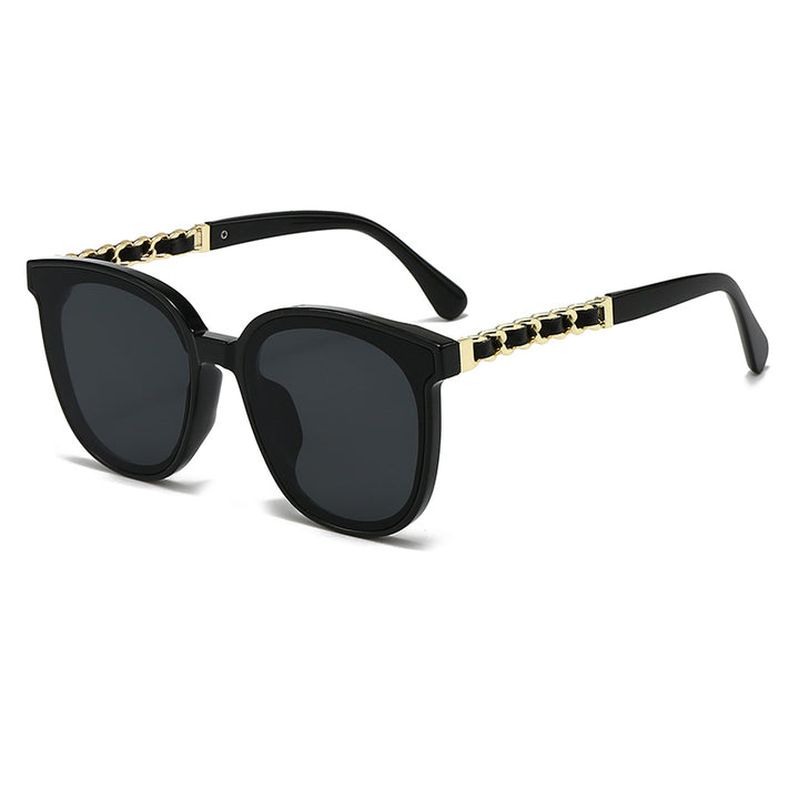 Elegante Übergroße Katzenaugen-Sonnenbrille