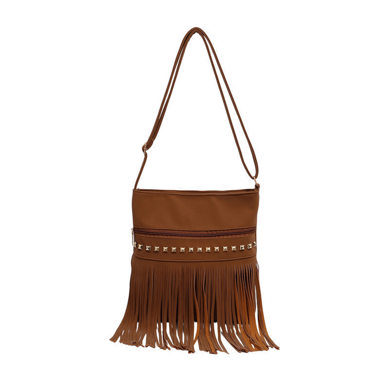 Stylische Fransen Crossbody Tasche Karnz