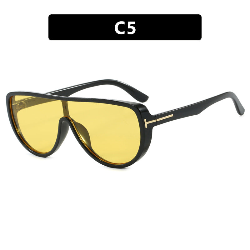 Damen elegante Oversized-Sonnenbrille mit markantem Design und UV-Schutz Karnz