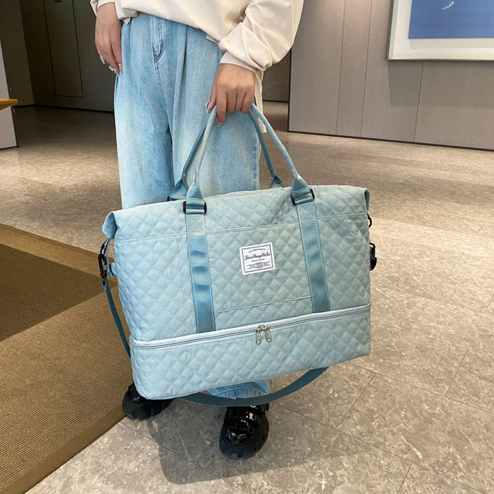 Stylische gesteppte Sport-Duffle-Tasche