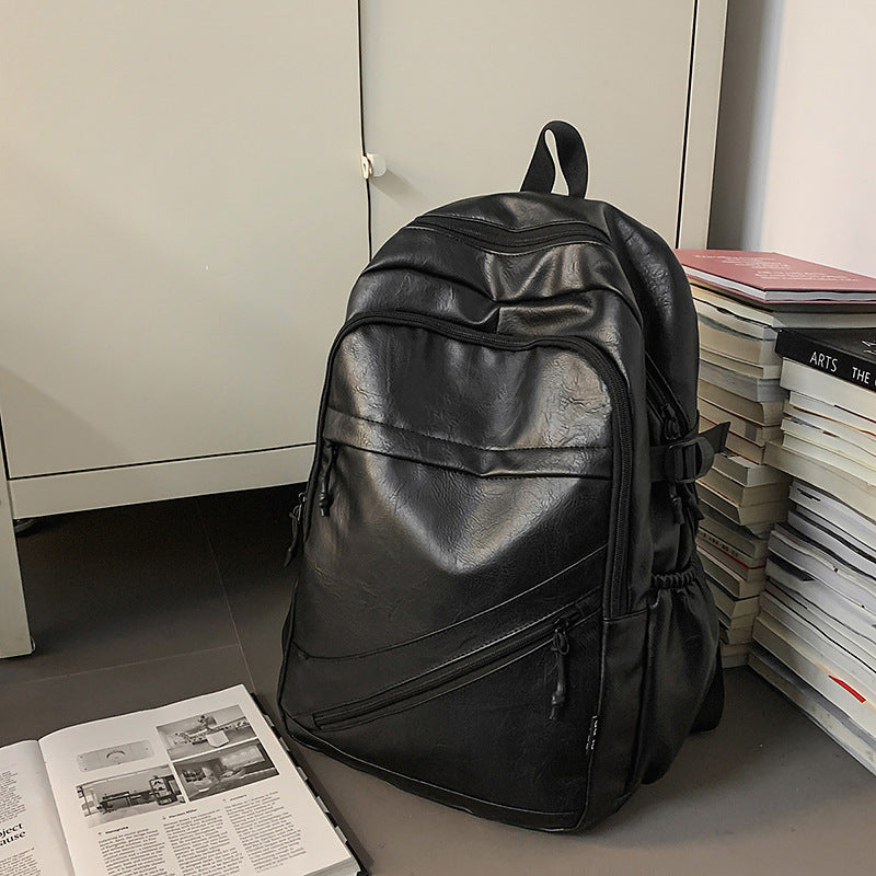Premium Leder Laptop Rucksack Karnz