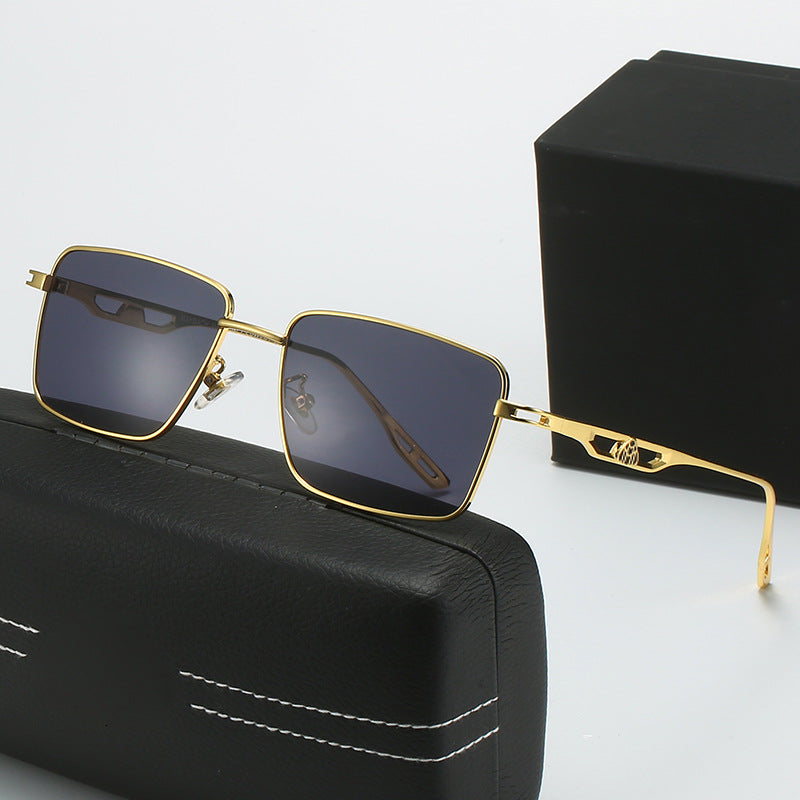 Damen Luxus Sonnenbrille mit markantem Geometrie-Rahmen und polarisierten Gläsern Karnz